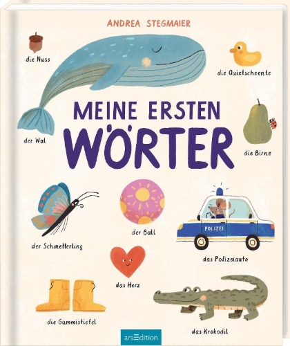Buchcover und Innenansicht für das Buch: Meine ersten Wörter