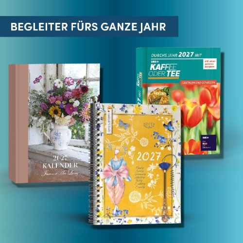 Buchcover und Innenansicht für das Buch: Jeanne d'Arc Living: Buchkalender 2027