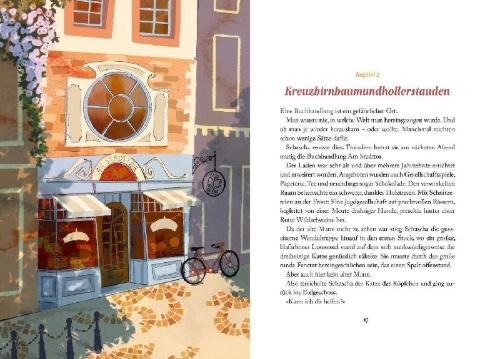 Buchcover und Innenansicht für das Buch: Schascha und der Buchspazierer