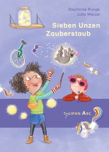Buchcover und Innenansicht für das Buch: Sieben Unzen Zauberstaub