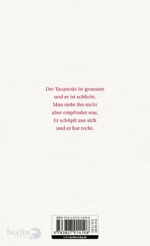 Buchcover und Innenansicht für das Buch: Taupunkt