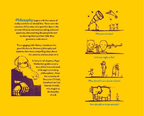 Buchcover und Innenansicht für das Buch: A Little History of Philosophy