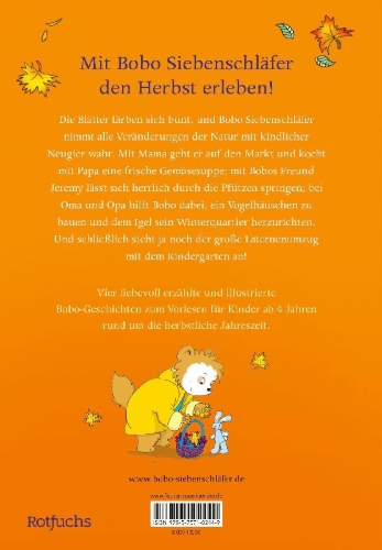 Buchcover und Innenansicht für das Buch: Bobo Siebenschläfer: So bunt ist der Herbst!