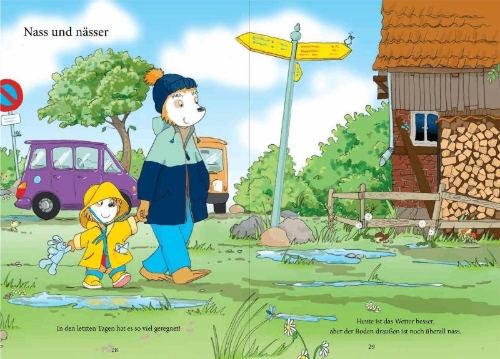 Buchcover und Innenansicht für das Buch: Bobo Siebenschläfer: So bunt ist der Herbst!