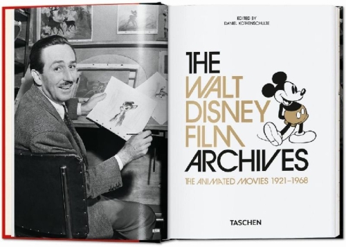 Buchcover und Innenansicht für das Buch: The Walt Disney Film Archives. The Animated Movies 1921-1968