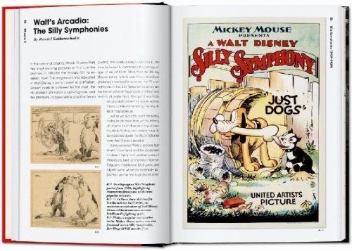 Buchcover und Innenansicht für das Buch: The Walt Disney Film Archives. The Animated Movies 1921-1968