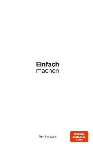 Buchcover und Innenansicht für das Buch: Einfach machen