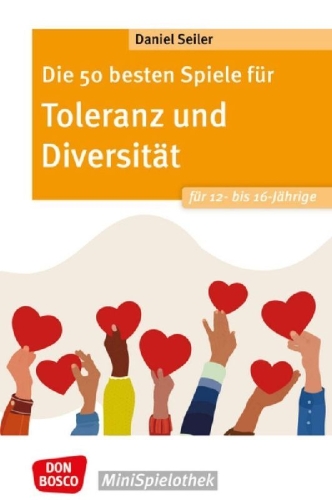 Buchcover und Innenansicht für das Buch: Die 50 besten Spiele für Toleranz und Diversität für 12- bis 16-Jährige