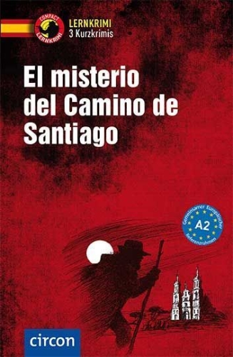 Buchcover und Innenansicht für das Buch: El misterio del Camino de Santiago