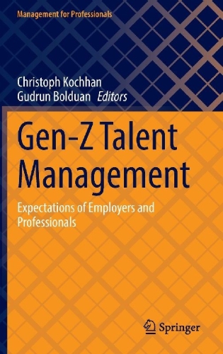 Buchcover und Innenansicht für das Buch: Gen-Z Talent Management