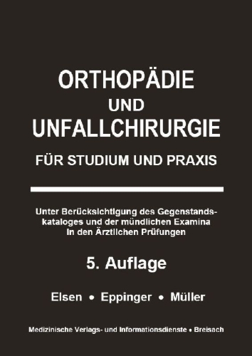 Buchcover und Innenansicht für das Buch: Orthopädie und Unfallchirurgie