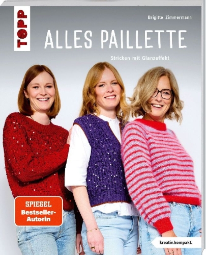 Buchcover und Innenansicht für das Buch: Alles Paillette (kreativ.kompakt.)