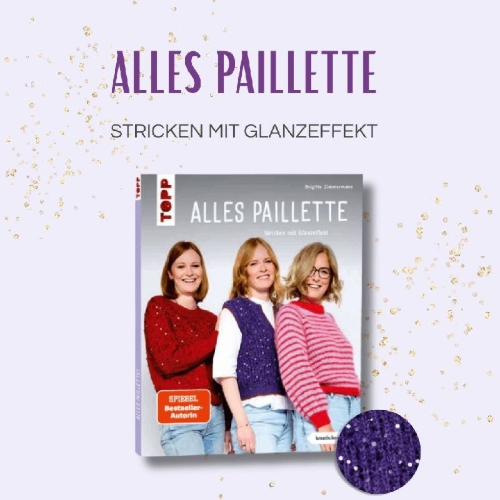 Buchcover und Innenansicht für das Buch: Alles Paillette (kreativ.kompakt.)
