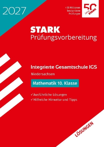 Buchcover und Innenansicht für das Buch: STARK Lösungen zu Mathematik 10. Klasse - Integrierte Gesamtschule (IGS) 2027 Niedersachsen - Prüfungsvorbereitung
