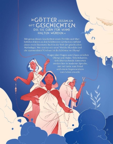 Buchcover und Innenansicht für das Buch: Göttliches Chaos zwischen Olymp und Hades
