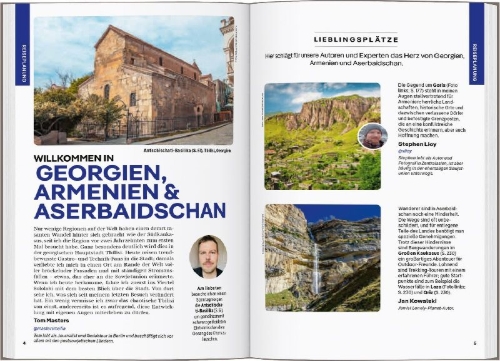 Buchcover und Innenansicht für das Buch: LONELY PLANET Reiseführer Georgien, Armenien & Aserbaidschan