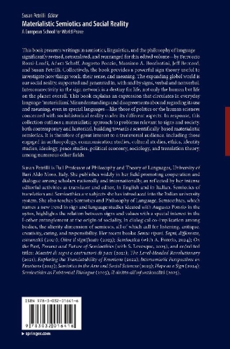 Buchcover und Innenansicht für das Buch: Materialistic Semiotics and Social Reality