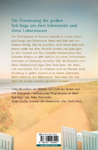 Buchcover und Innenansicht für das Buch: Der Kaffeegarten. Die Farbe des Meeres