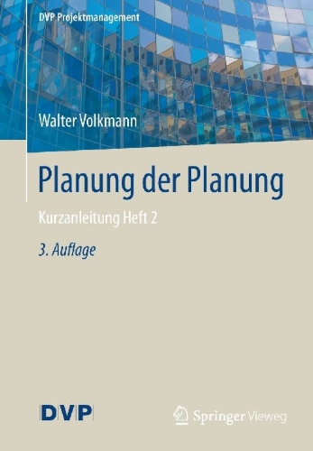 Buchcover und Innenansicht für das Buch: Planung der Planung