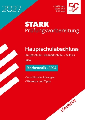 Buchcover und Innenansicht für das Buch: STARK Lösungen zu Mathematik - Hauptschulabschluss (EESA) 2027 NRW - Prüfungsvorbereitung