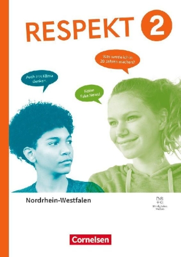 Buchcover und Innenansicht für das Buch: Respekt - Band 2 - Ausgabe Nordrhein-Westfalen ab 2025 - Schulbuch mit digitalen Medien