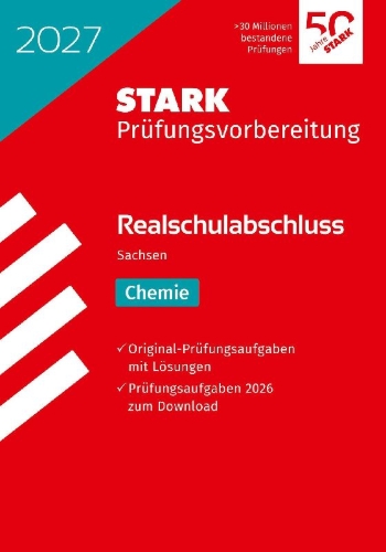 Buchcover und Innenansicht für das Buch: STARK Chemie - Realschulabschluss 2027 Sachsen - Prüfungsvorbereitung