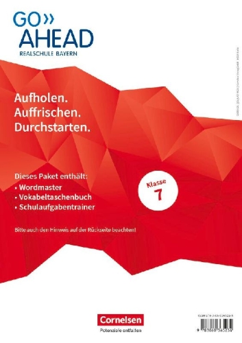 Buchcover und Innenansicht für das Buch: Go Ahead 7. Jahrgangsstufe. Realschule Bayern - Arbeitshefte Wordmaster, Vokabeltaschenbuch und Schulaufgabentrainer (Im Paket)