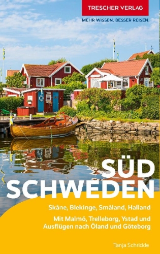 Buchcover und Innenansicht für das Buch: TRESCHER Reiseführer Südschweden