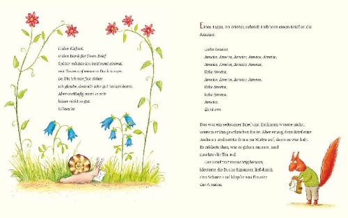 Buchcover und Innenansicht für das Buch: Briefe vom Eichhorn an die Ameise