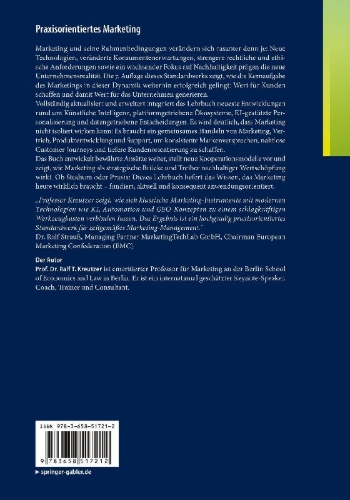 Buchcover und Innenansicht für das Buch: Praxisorientiertes Marketing