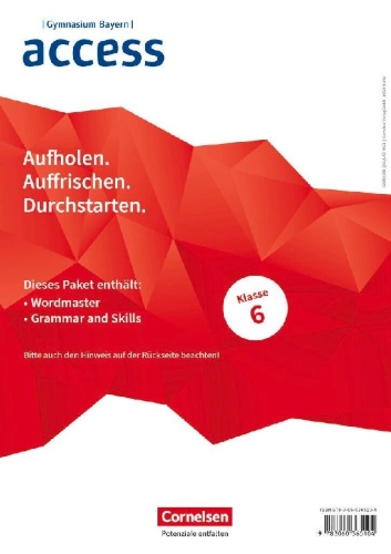 Buchcover und Innenansicht für das Buch: Access 6. Jahrgangsstufe. Bayern - Wordmaster und Grammar and Skills (Im Paket)