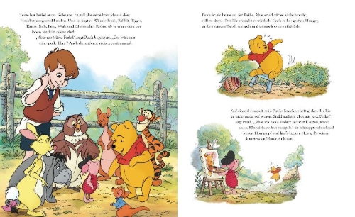 Buchcover und Innenansicht für das Buch: Disney Winnie Puuh: Eine einzigartige Freundschaft - Mit Memo-Spiel!