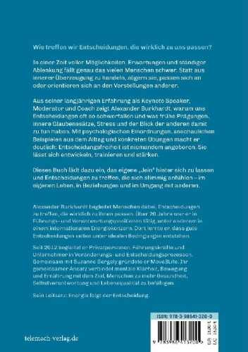 Buchcover und Innenansicht für das Buch: Ja, Nein, Vielleicht
