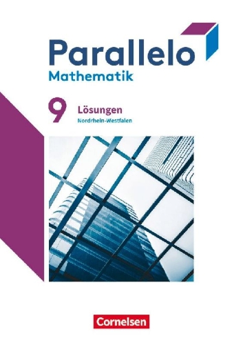 Buchcover und Innenansicht für das Buch: Parallelo 9. Schuljahr. Nordrhein-Westfalen - Lösungen zum Schülerbuch