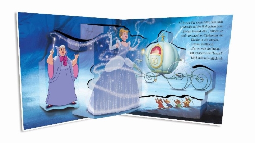 Buchcover und Innenansicht für das Buch: Disney Prinzessin: Mein magisches Pop-up-Buch