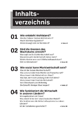Buchcover und Innenansicht für das Buch: Was du schon immer über Wirtschaft wissen wolltest