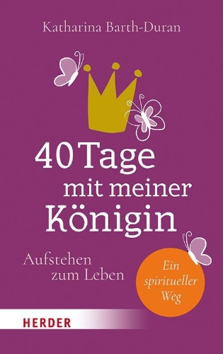 Buchcover und Innenansicht für das Buch: 40 Tage mit meiner Königin