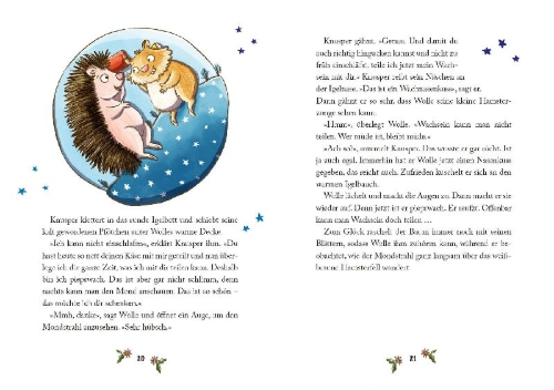 Buchcover und Innenansicht für das Buch: Im Baum-Haus wohnt das Abenteuer - Meine liebsten Vorlesegeschichten für 3, 5 und 10 Minuten