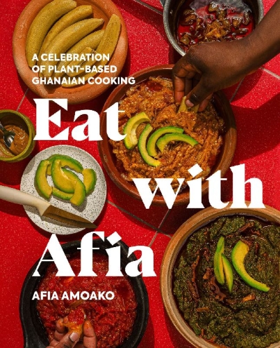 Buchcover und Innenansicht für das Buch: Eat with Afia