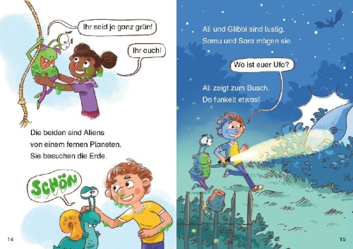 Buchcover und Innenansicht für das Buch: Der Baumhaus-Klau