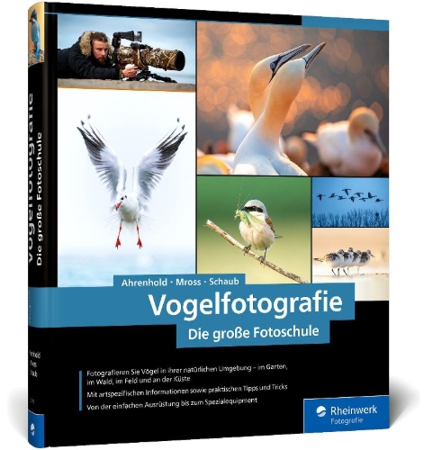 Buchcover und Innenansicht für das Buch: Vogelfotografie
