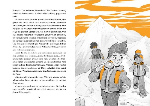 Buchcover und Innenansicht für das Buch: Mission Microraptor 01 (A)