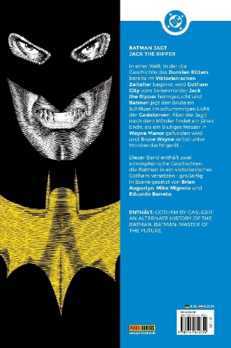 Buchcover und Innenansicht für das Buch: Gotham by Gaslight: An Alternate History of the Batman; Batman: Master of the Future