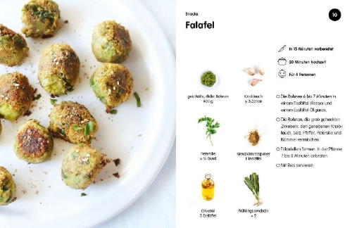 Buchcover und Innenansicht für das Buch: Super Einfach Kochen Vegan