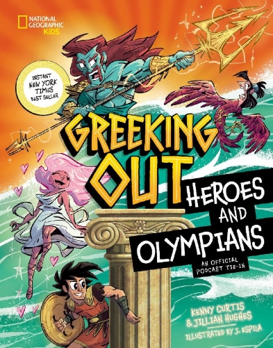 Buchcover und Innenansicht für das Buch: Greeking Out Heroes and Olympians