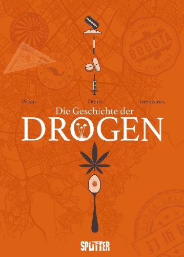Buchcover und Innenansicht für das Buch: Drogue - une histoire mondiale