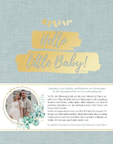 Buchcover und Innenansicht für das Buch: Hello little Baby!