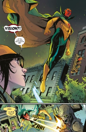 Buchcover und Innenansicht für das Buch: Vision & Scarlet Witch (2025) #1-#5