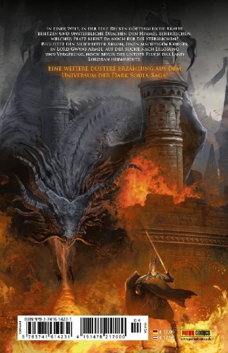 Buchcover und Innenansicht für das Buch: Dark Souls: The Age of Fire