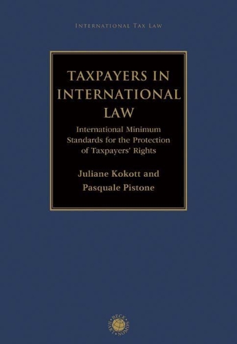 Buchcover und Innenansicht für das Buch: Taxpayers in International Law